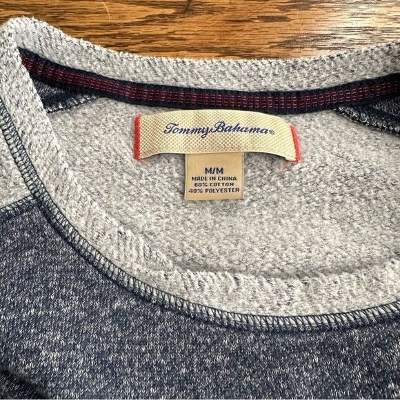 Tommy Bahama Crew Neck Sweatshirt Blue Men’s Size‎ M Pullover Casual Marlin - Picture 7 of 7